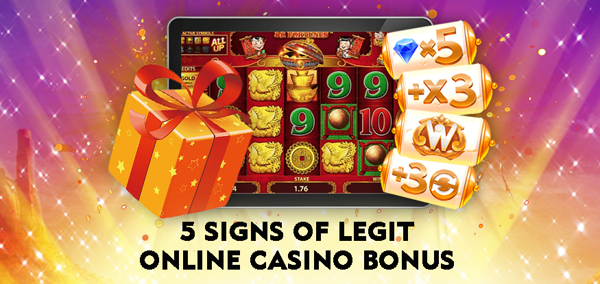 Logo 5 Signs of Legit Online Casino Bonus