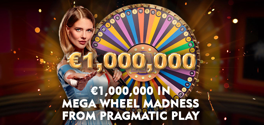 Logo €1,000,000 in Mega Wheel Madness from Pragmatic Play