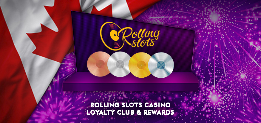 Logo Rolling Slots Casino Loyalty Club & Rewards