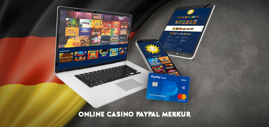 Logo Online Casino PayPal Merkur