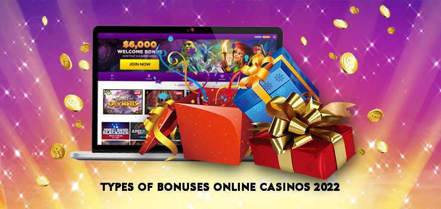 Logo Types of Bonuses Online Casinos 2022