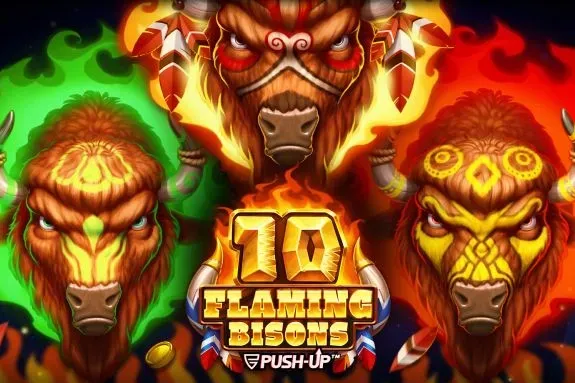 Logo 10 Flaming Bisons