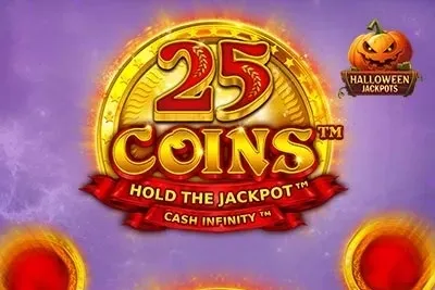 Logo 25 Coins Halloween Jackpots