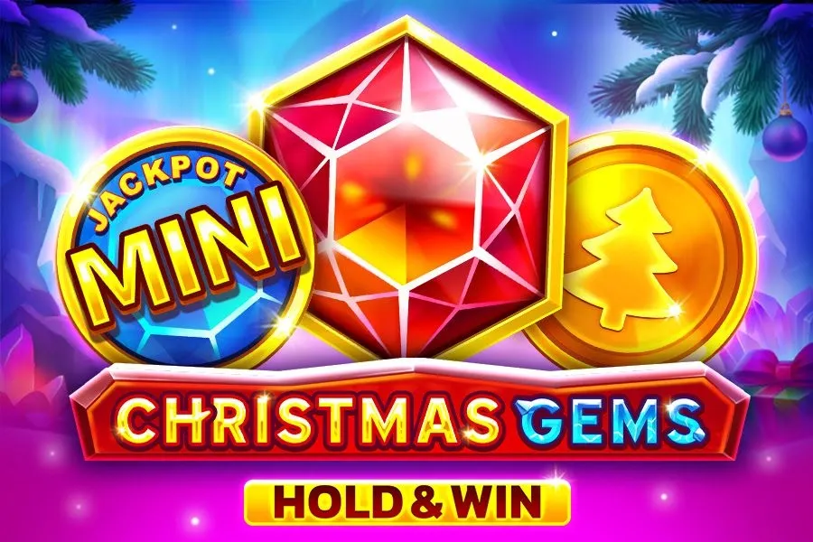 Logo Christmas Gems Hold & Win