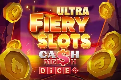 Logo Fiery Slots Cash Mesh Ultra Dice