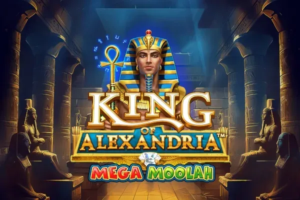 Logo King of Alexandria Mega Moolah