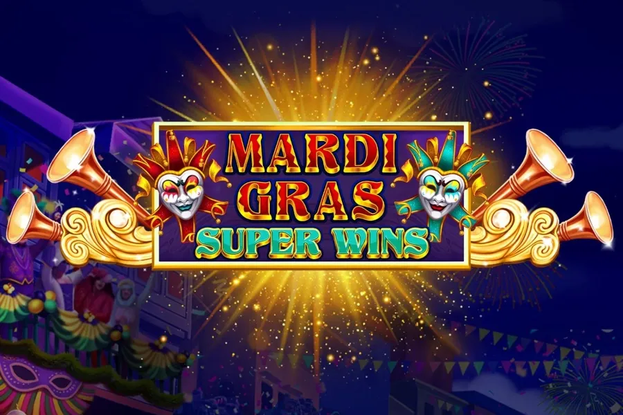 Logo Mardi Gras Super Wins