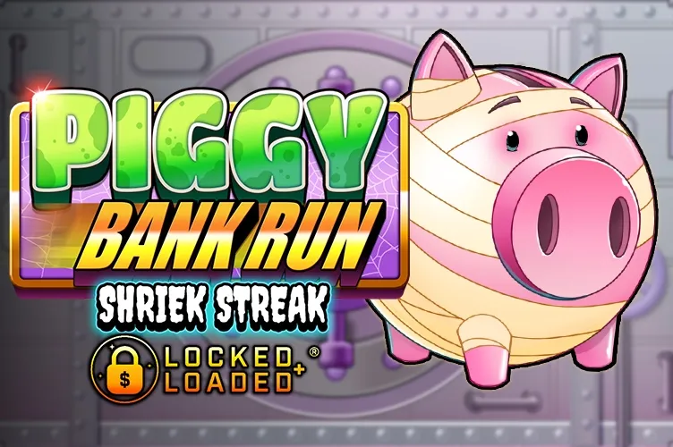 Logo Piggy Bank Run - Shriek Streak