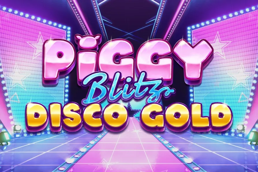 Logo Piggy Blitz Disco Gold