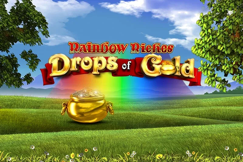 Logo Rainbow Riches Drops of Gold