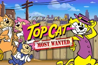 Logo Top Cat Most Wanted Jackpot King