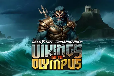 Logo Vikings Go To Olympus WildFight RushingWilds